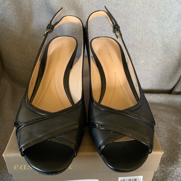 Size 7 1/2 M Easy Spirit Essenza Black LE 79933849-NW9 NEW IN BOX - Picture 3 of 4